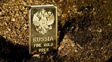روسیه تولید طلا را ۱۸ درصد افزایش داد