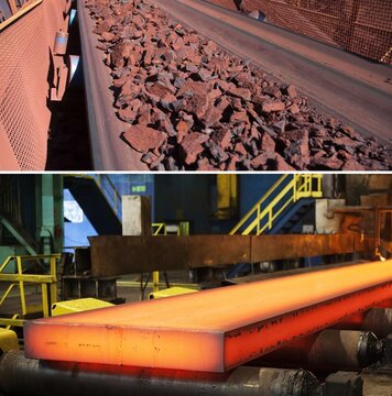 معامله یک میلیون و ۶۷۶ هزار تن فولاد و سنگ آهن در بورس کالا
