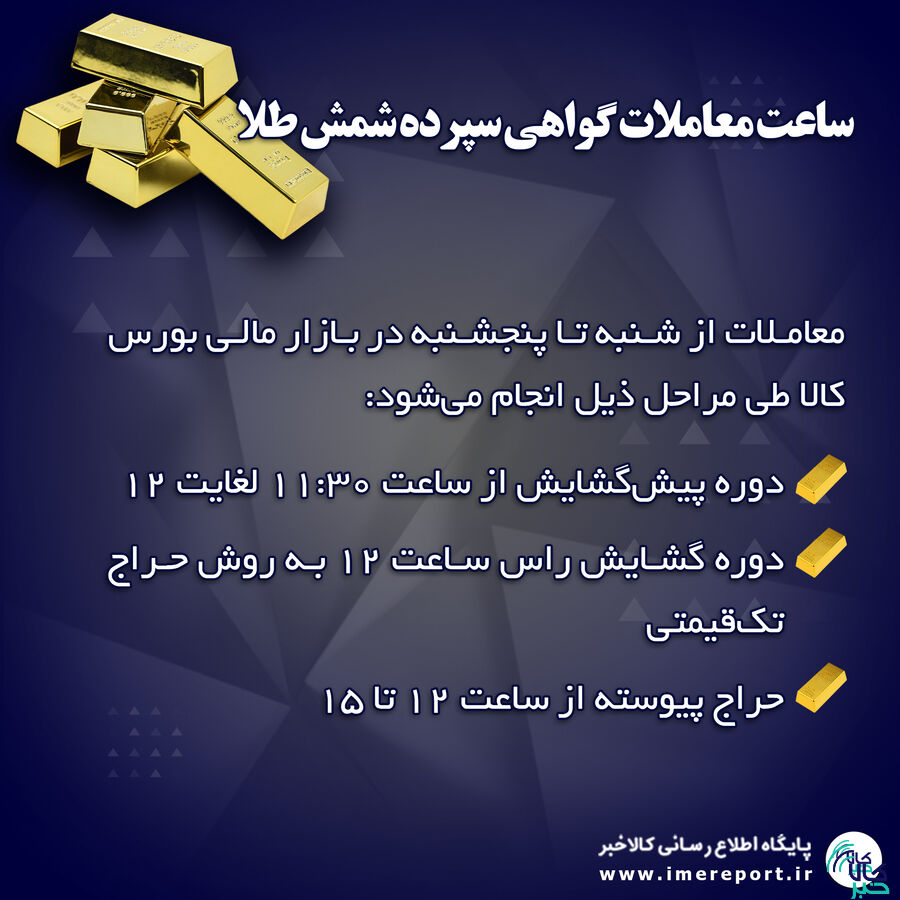 گواهی سپرده شمش طلا ابزاری جذاب برای سرمایه گذاری