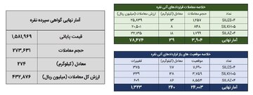 معامله ۳۱۳ کیلوگرم شمش نقره در بورس کالا