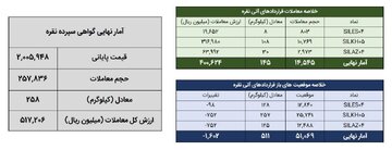 معامله ۴۰۳ کیلوگرم شمش نقره در بورس کالا