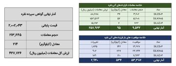معامله ۳۰۹ کیلوگرم شمش نقره در بورس کالا