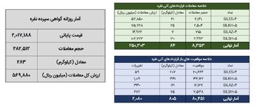 معامله ۳۶۶ کیلوگرم شمش نقره در بورس کالا