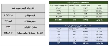 خلاصه معاملات بازار نقره در روز ۲۳ آذر ۱۴۰۴