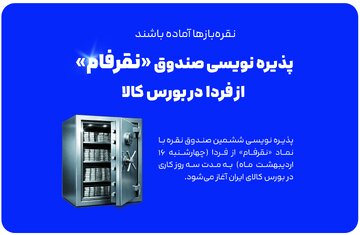 پذیره نویسی صندوق «نقرفام» از فردا در بورس کالا