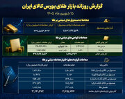 ثبت ارزش ۲۳.۸ همتی در صندوق‌های طلا